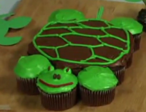 Turtle Pull Apart Cupcakes from Betty Crocker
